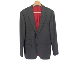 SuitSupply Wool Charcoal Gray Blazer Two Button Sport Coat Business‎ Jacket 38R